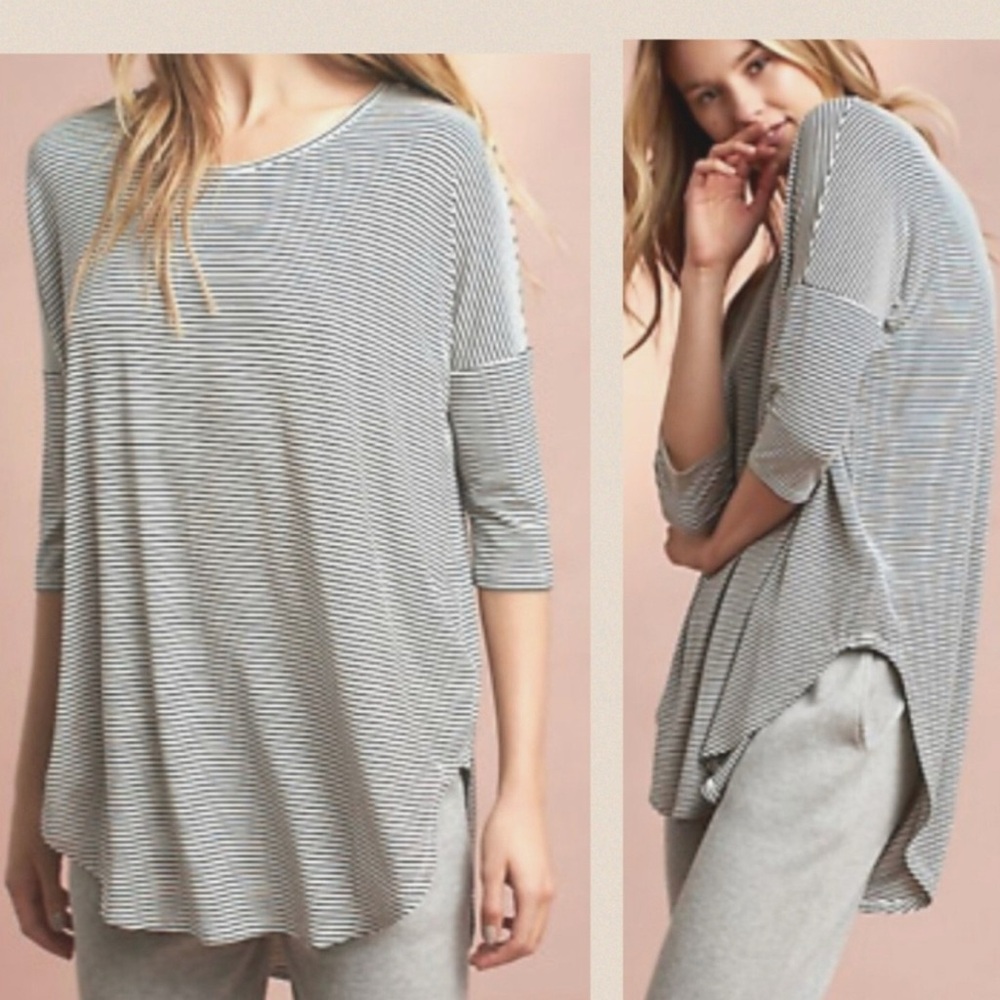 Anthropologie  Striped Long Sleeve Tunic